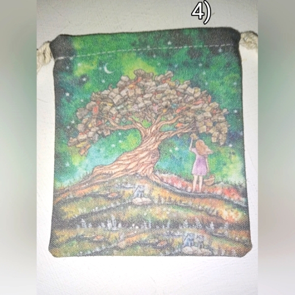 Art Printed Drawstring Bag - Picture 7 of 16